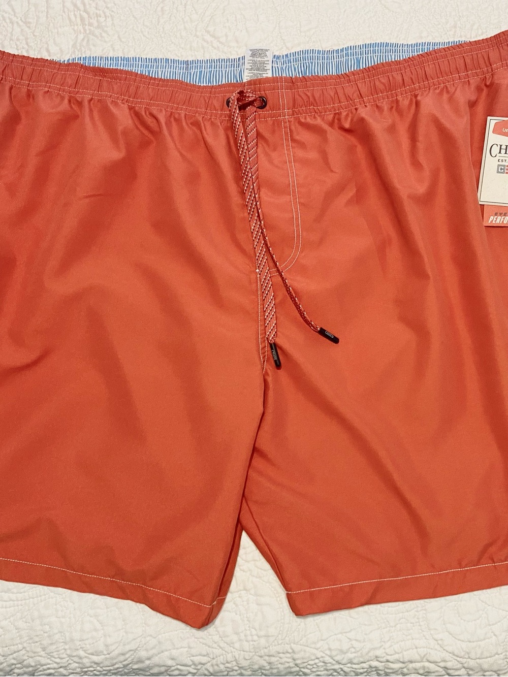 Chaps Men’s Coral Drawstring Swim Trunks